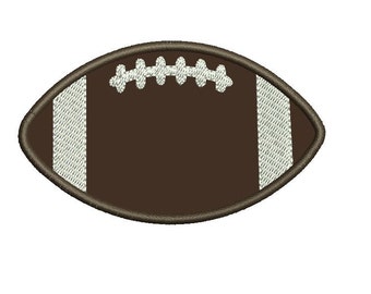 Football Applique Embroidery Design - Instant Download