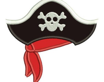 Piratenhut Applikation Stickmuster - Instant Download