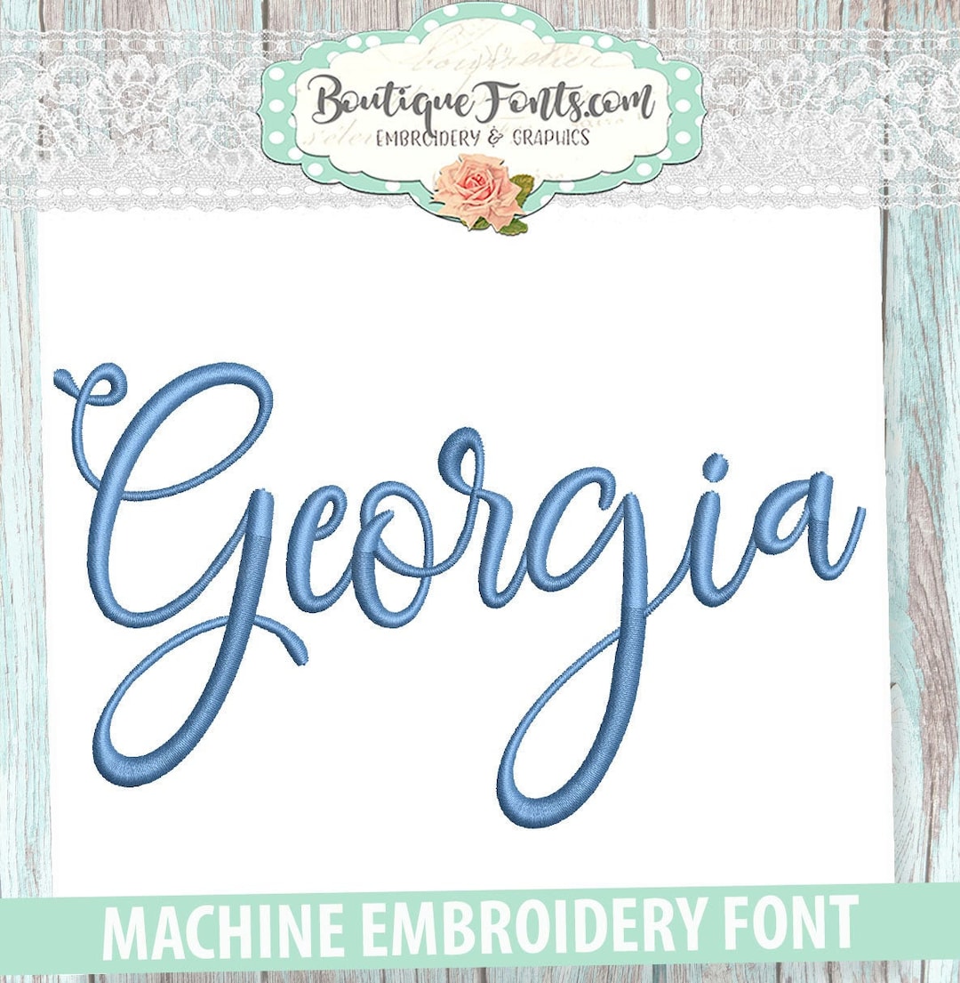 Machine Embroidery Font Set Instant Download Etsy