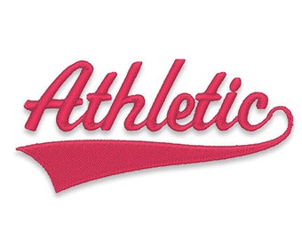 Athletic Embroidery Font - INSTANT DOWNLOAD