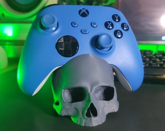 Skull Xbox Controller Stand, Controller Holder, 3D Printed Gaming Desk Decor