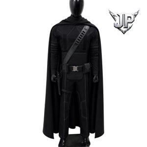 Din Djarin Mandalorian Cosplay Costume | Star Wars Beskar Flight Suit with Cape & Belt image 3