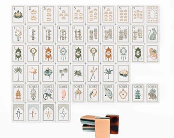 Mahjongtegelset witte lotus