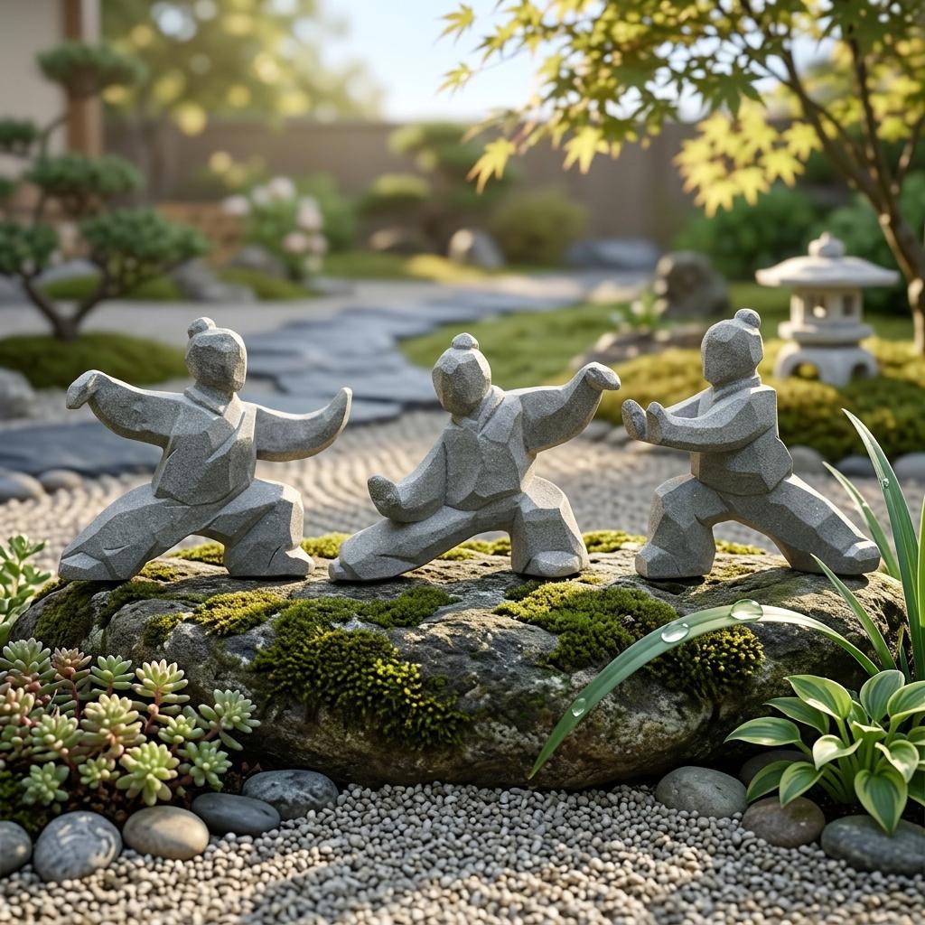 武道　置き物　陶器 太極拳の置物 - Etsy 日本