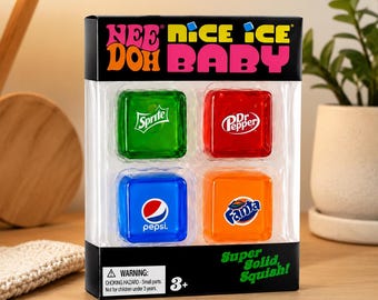 NeeDoh Cube Fidget Toy, Soft Squishy Stress Relief | Sensory Play for Kids and Adults