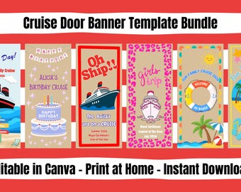 Banner para la puerta del crucero - Paquete de plantillas
