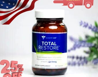 Gundry MD Total Restore Dietary Supplement 90 Capsules | Daily Wellness Support | Capsule Supplement | Sealed Bottle