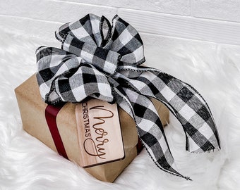 Add Gift Wrap, Seasonal Bow, and Handmade Wood Tag to your Gift