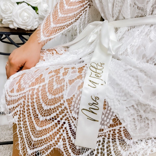 BOHO Lace Bridal robe Bride Robe Honeymoon robe wedding robe Bridal Gift All Lace Robe  Full Lace Bride Robe  Destination Wedding