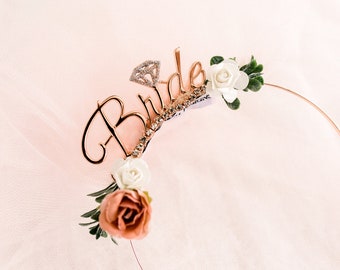 Bride Headband Veil Bachelorette Veil Bride to Be Veil