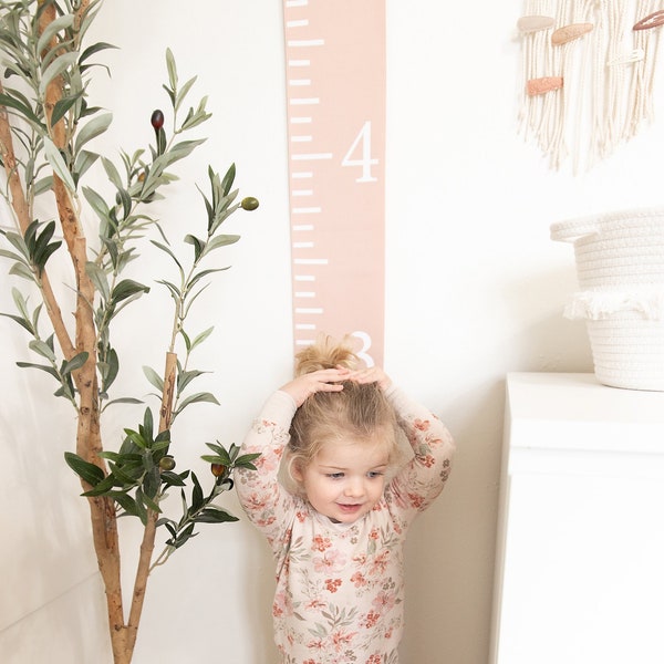 Growth Chart - Personalized Fabric Growth Chart - Growth Ruler - 1st Birthday gift - Height chart for Kids - Baby Shower Gift -New Baby Gift