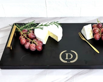 Personalized Cheese Board Charcuterie Tray Wood Charcuterie Board with Handles Charcuterie Board Long Serving Tray w/ Handles Oversized Tray