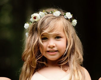 Peony Flower Crown - Wedding Flower Crown - Bridal Headpiece - Flower Girl - Child Flower Crown - Style: SOPHIA