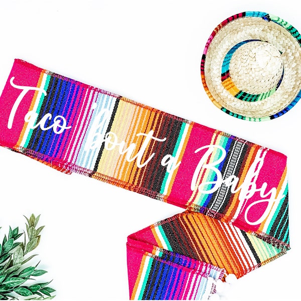 Mommy to Be Fiesta Sash, Nacho Average Mama Sash, Serape Sash - Baby Shower Sash - Taco bout a Baby - Fiesta Baby Shower