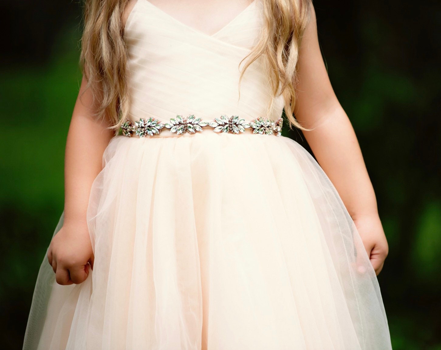 slim fit dress slacks Rose Gold Crystal Bridal Belt Sash – Elegant Wedding Dress Accessory Applique Only main image 0