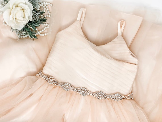 Rose Gold Crystal Belt Style: EMMA - Etsy display picture 3