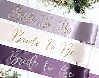 Bride To Be Sash  Bachelorette Sash  Satin
