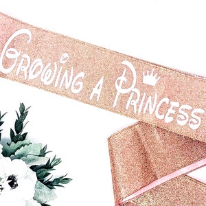 Glitter Mommy To Be Sash Rose Gold Glitter Sash Baby Shower Sash image 4