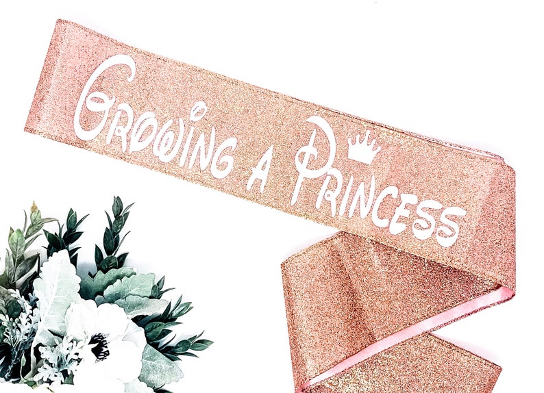 Glitter Mommy To Be Sash Rose Gold Glitter Sash Baby Shower Sash image 4