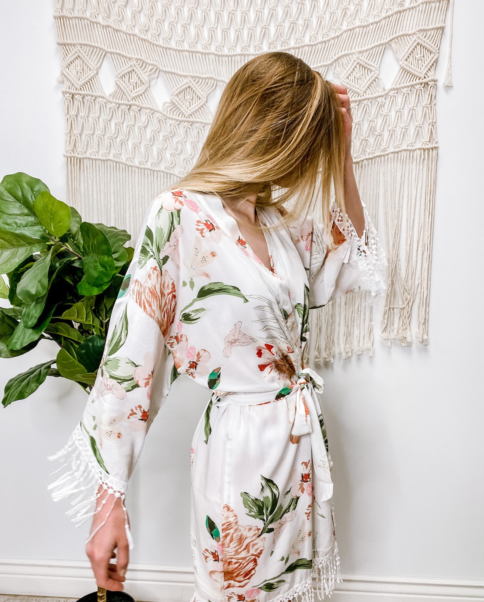 Fringe Bridesmaid Robes - Bridal Robes - Bridesmaid Gifts - Floral ...