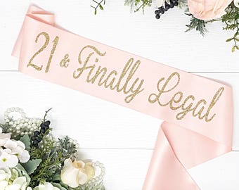 Personalized 21st Birthday Satin Sash: Luxury Keepsake Gift