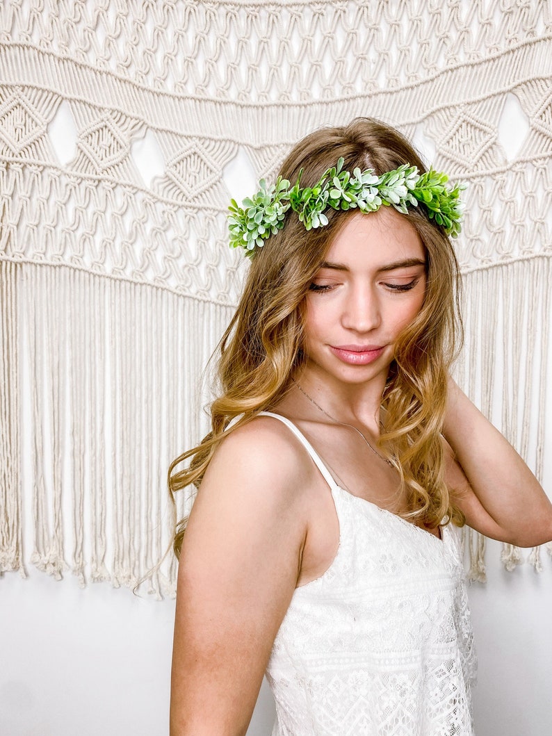 Baby's Breath Flower Crown Flower Crown Wreath Bridal Etsy