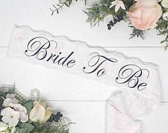 Clearance - Satin & Lace Bachelorette Sash - Bachelorette Party - Bride Sash - Bachelorette Party Sash - Bridesmaid Sash - Bride Gift