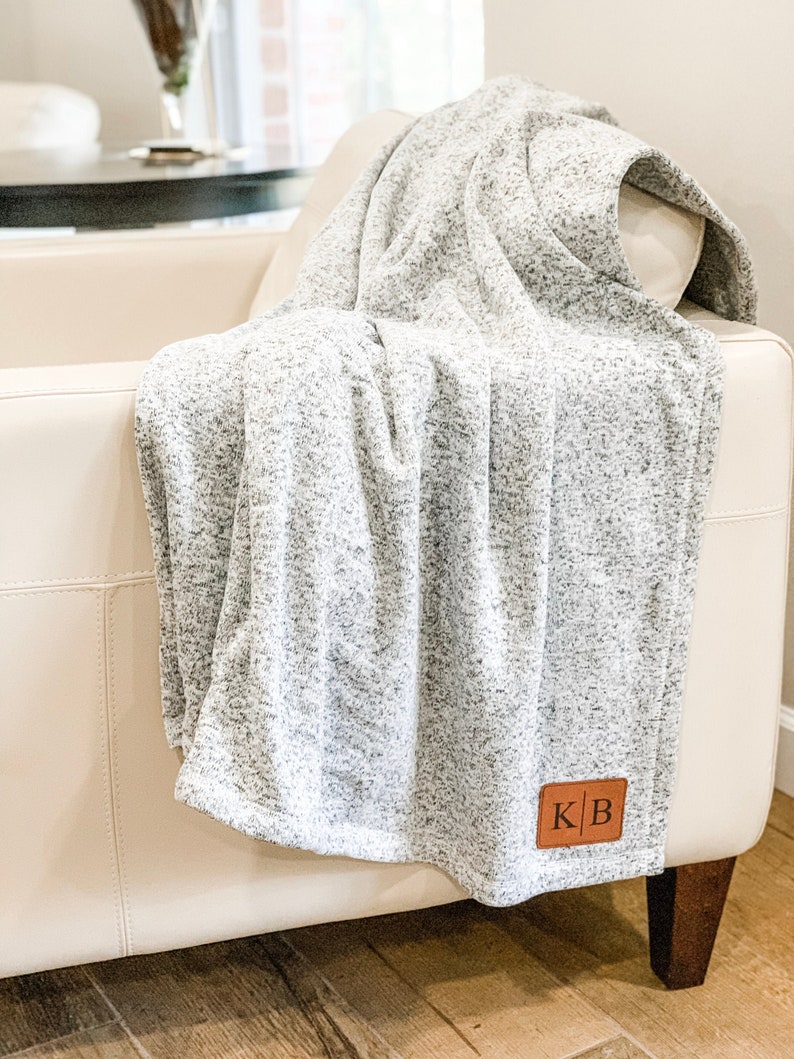 Sweater Fleece Personalized Blanket Monogrammed Throw Etsy