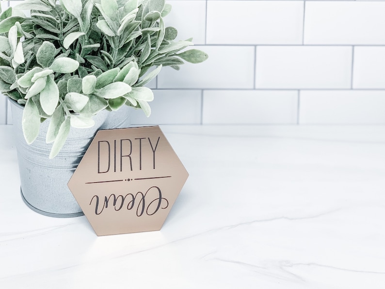 Clean/dirty Dishwasher ENGRAVED Etsy