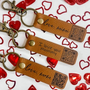 Personalized QR Code Voicemail Keychain