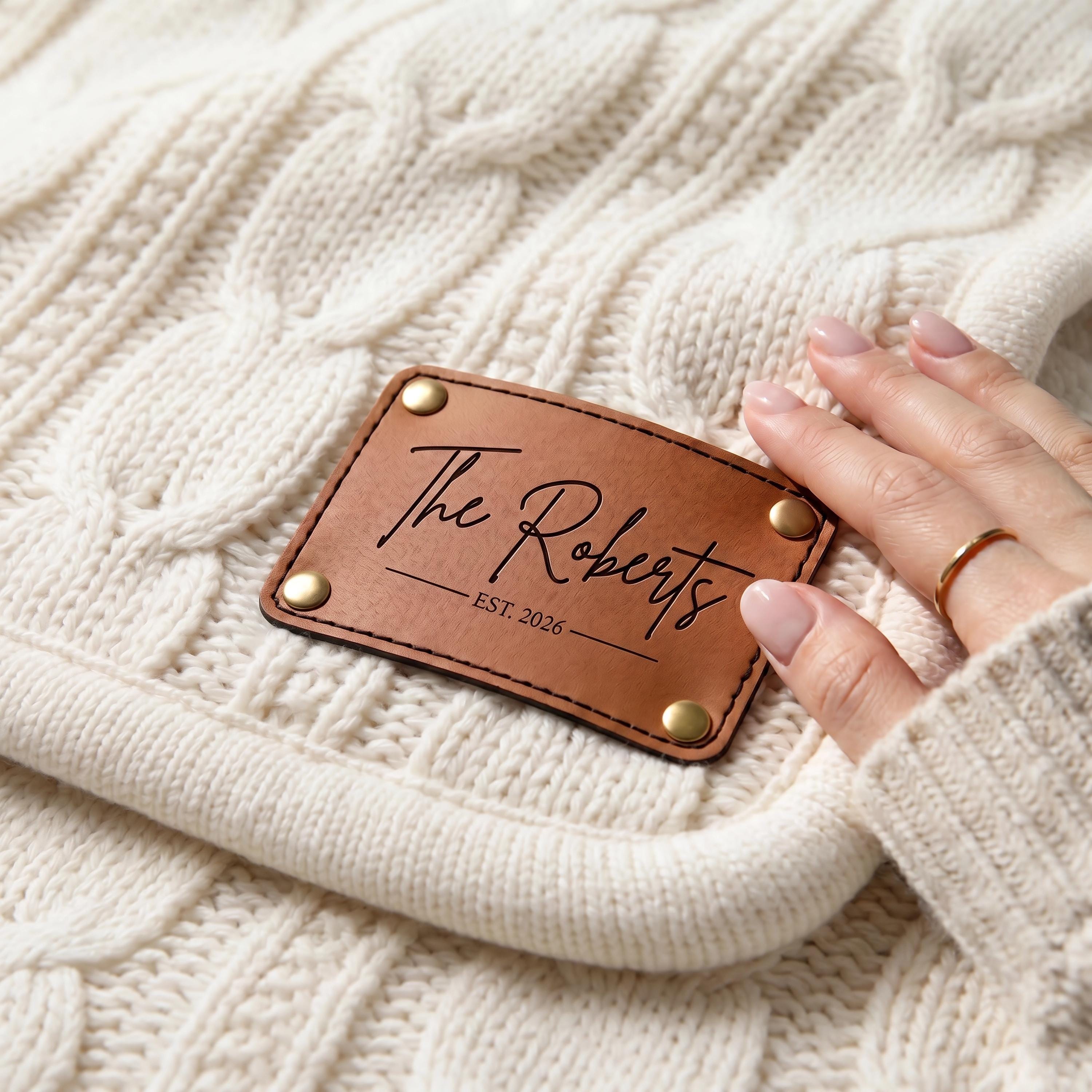Cable knit blanket