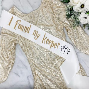 HP Bachelorette Sash: Handmade Satin Bridal Shower Sash
