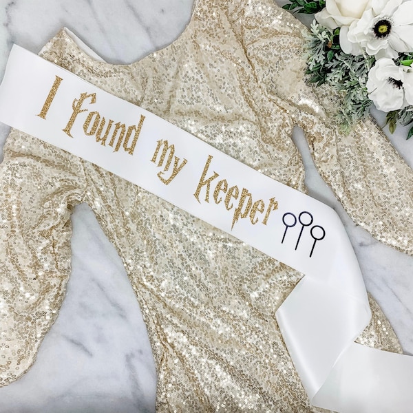 HP Bachelorette Sash: Handmade Satin Bridal Shower Sash