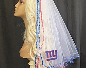 New York Giants Bachelorette Veil