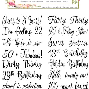 Birthday Sash, Personalized Birthday Sash for Women, Custom Name Any Age, 4 Inch Satin, 21st 30th 40th 50th, Wrinkle Free zdjęcie 3
