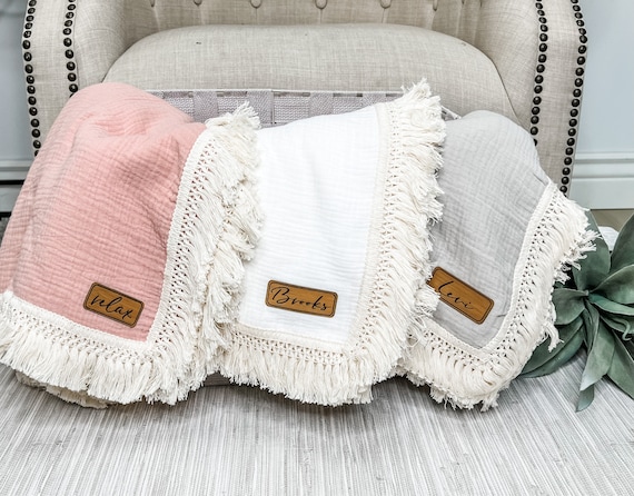 Knitted Blanket S00 - New - For Baby