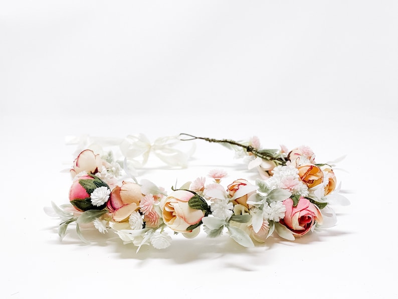 Engagement Photos 1st Communion Flower Crown Bridal Flower Crown Flower Crown Flower Girl Style: MANDY