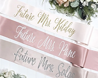 Personalized Bachelorette Sash  Satin