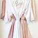 Bride Robe - Bridesmaid Robes - Bridal Robe - Silk Satin & Lace Robe - 10% off BULK ORDERS 
