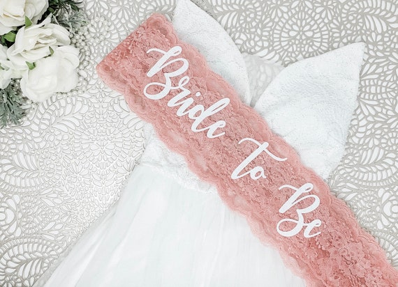 Lace Sash Bride to Be Sash Bachelorette Sash