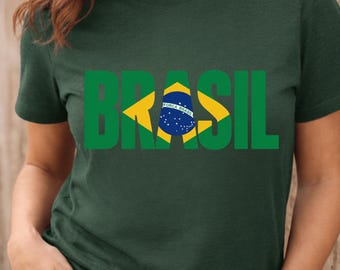 Brazil World Cup 2026 PNG, Brasil Soccer Shirt Design, Brazilian Pride PNG, Flag Sublimation DTF, Digital Download