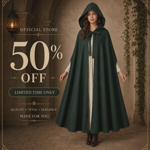 Cloak Sewing Pattern with 9 Lengths, Cape Pattern, Elven Cape, Magical Gown, Medieval Dress, Hooded Cloak, Cape with Hood Pattern, Long Cape