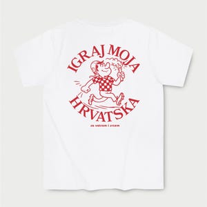 Croatia Football T-Shirt | Retro Croatian Soccer Fan Tee | Croatia Football Supporter Gift Hrvatska image 1