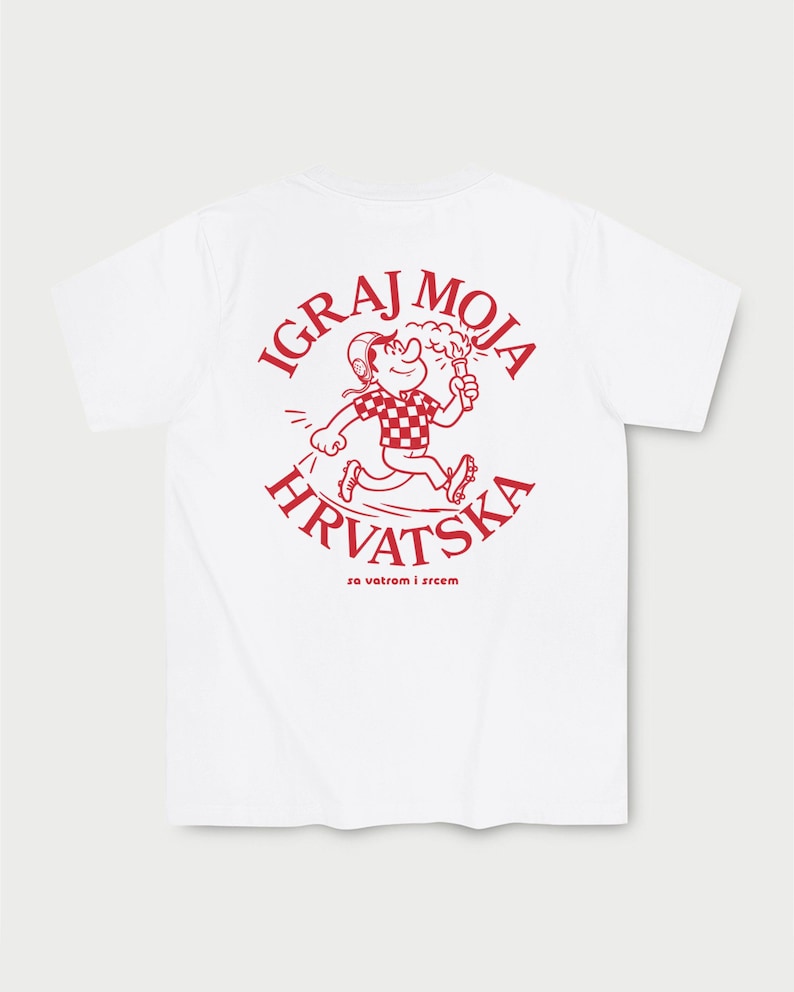 Croatia Football T-Shirt | Retro Croatian Soccer Fan Tee | Croatia Football Supporter Gift Hrvatska image 1