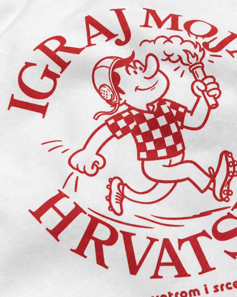 Croatia Football T-Shirt | Retro Croatian Soccer Fan Tee | Croatia Football Supporter Gift Hrvatska image 3