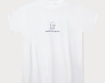 France Football T-Shirt | Funny Pardon My French Soccer Fan Tee | French Football Supporter Gift
