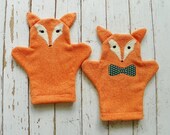 Foxy Terry Cloth Bath Mitts--Set of 2 (Size Large)