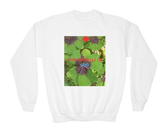 CloverFour-Leaf  Crewneck Sweatshirt | Clover Nature Graphic