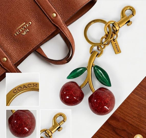 Coach Signature Cherry Bag Charm – Stylish Beautify Edition - Etsy