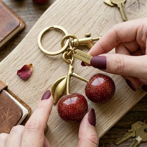 Coach Cherry Keychain - Etsy